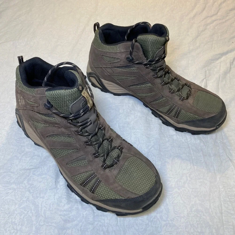 Columbia Charter Oak Mid Waterproof Hiking Boots Mens 14 Brown YM1016-384‎